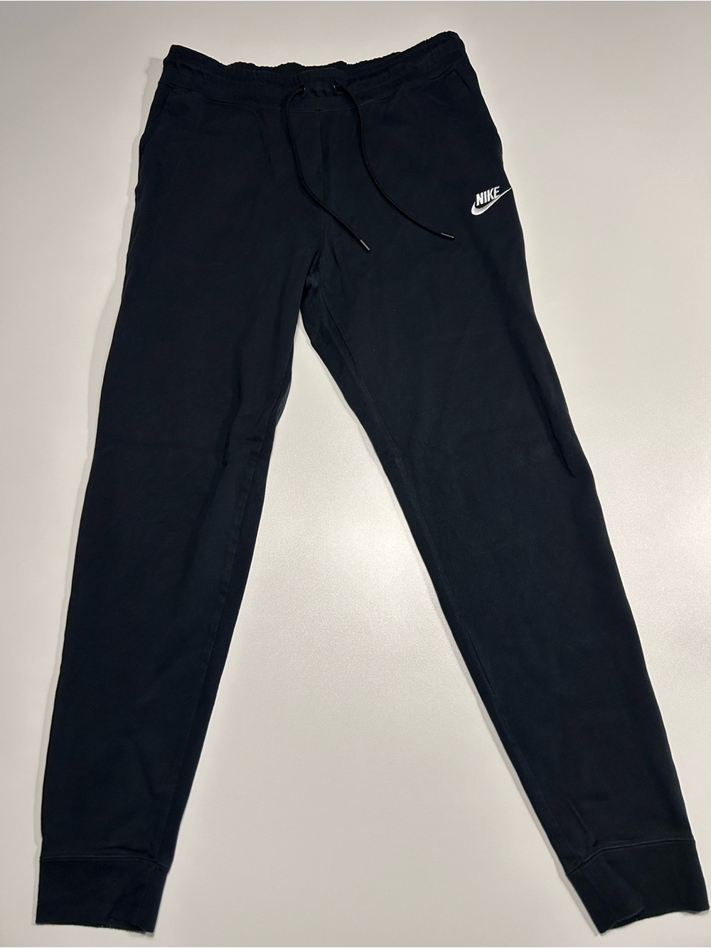 Nike Sportswear Club Fleece Black Tapered Leg Cuffed Jogger Sweatpants